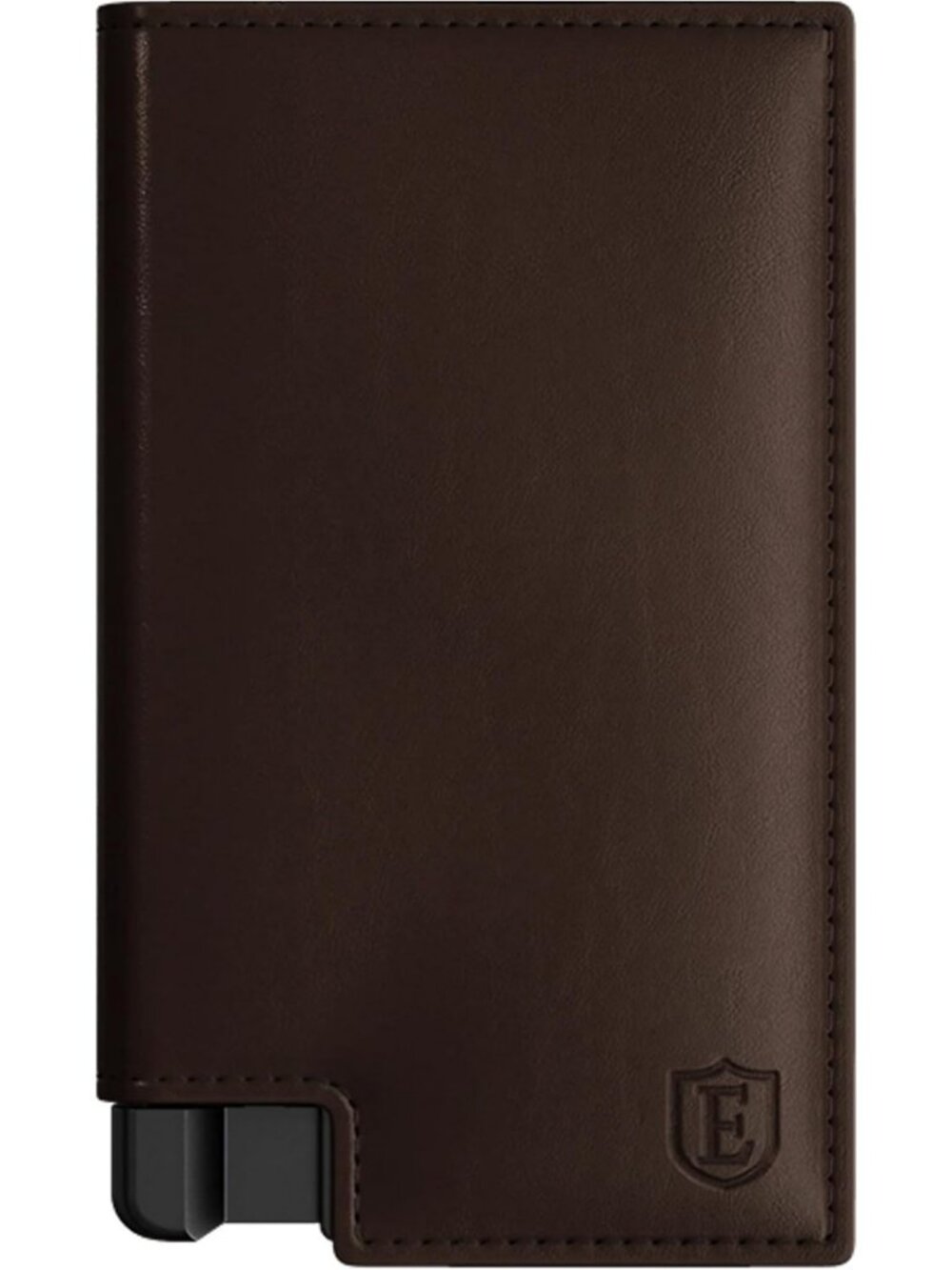 Minimalist Leather Wallet for Men - Slim Brown Design, RFID Blocking, Stylish
